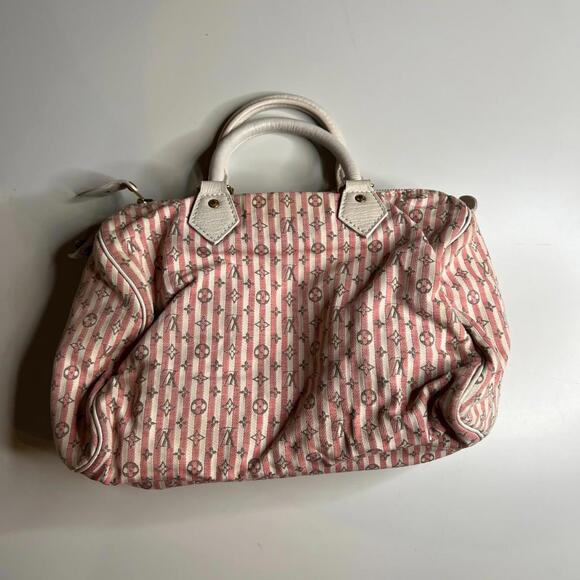 LOUIS VUITTON Monogram M95501- Mini Lin Croisette Speedy 30 Hand Bag Rare USED